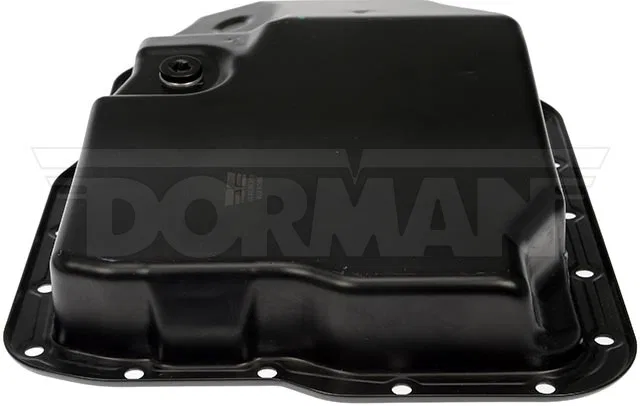 265-905 – DORMAN Auto Trans Oil Pan, OE Replacement 10 Quarts Capacity Black Steel With Drain Plug